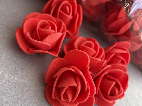 Розы из фоамирана: 3,5-4см