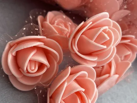 Розы из фоамирана: 3,5-4см
