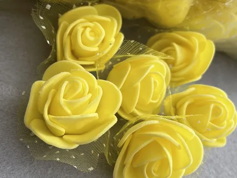 Троянди з фоамірана: 3,5-4см