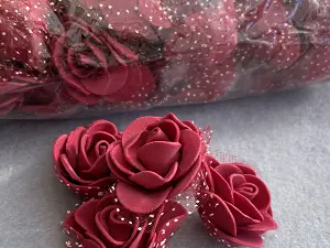 Розы из фоамирана: 3,5-4см