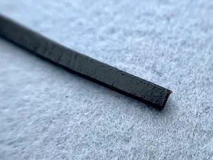 Шкіряний плоский шнур - 5*2мм