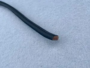 Шкіряний плоский шнур 10*6мм