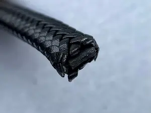 Шкіряний плоский шнур 12*7мм