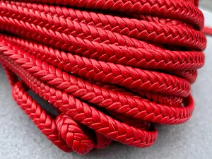 Шкіряна плетена кіска 7*3мм