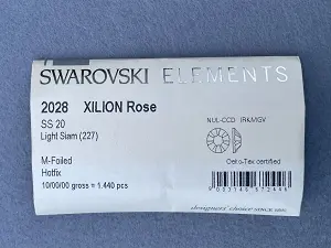 Клейові стрази Swarovski (HotFix) ss 20/100шт