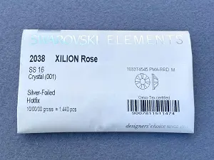 Клейові стрази Swarovski (HotFix) ss 16 /100шт