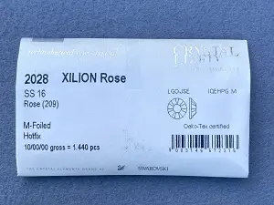 Клейові стрази Swarovski (HotFix) ss 16 /100шт