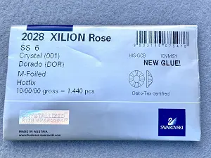 Клейові стрази Swarovski (HotFix) ss 6 /100шт