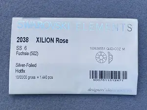 Клейові стрази Swarovski (HotFix) ss 6 /100шт