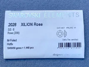 Клейові стрази Swarovski (HotFix) ss 6 /100шт