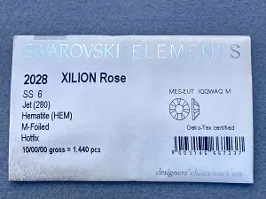 Клейові стрази Swarovski (HotFix) ss 6 /100шт