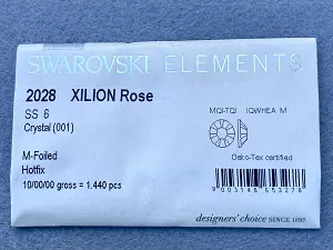 Клейові стрази Swarovski (HotFix) ss 6 /100шт