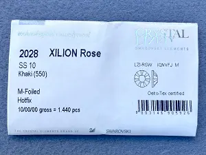 Клейові стрази Swarovski (HotFix) ss 10 /100шт