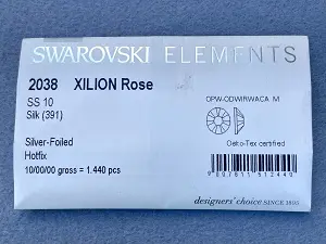 Клейові стрази Swarovski (HotFix) ss 10 /100шт