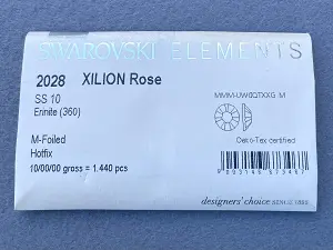 Клейові стрази Swarovski (HotFix) ss 10 /100шт