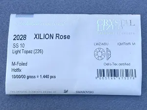 Клейові стрази Swarovski (HotFix) ss 10 /100шт