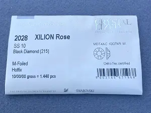 Клейові стрази Swarovski (HotFix) ss 10 /100шт