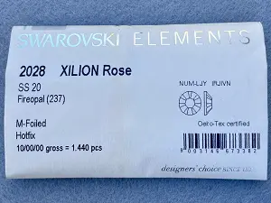 Клейові стрази Swarovski (HotFix) ss 20 /100шт