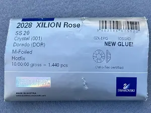 Клейові стрази Swarovski (HotFix) ss 20/100шт