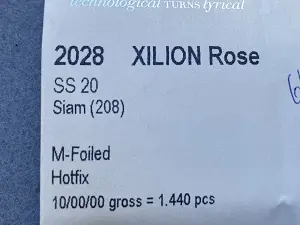 Клейові стрази Swarovski (HotFix) ss 20/100шт