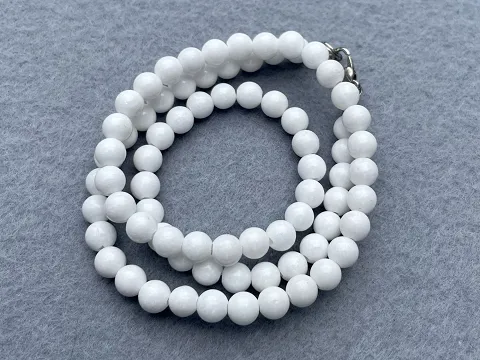 Агат-білий, пресований-6мм