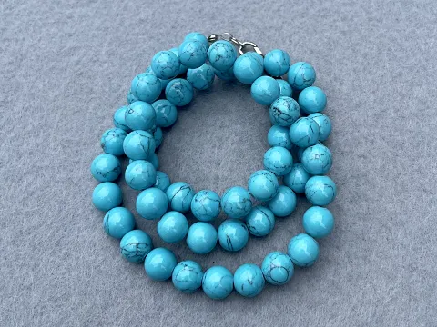 Бирюза прессованная-8мм