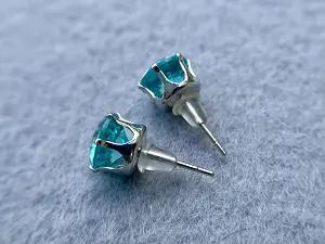 Сережки -гвоздики з фіанітами