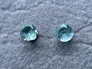 Сережки -гвоздики з фіанітами