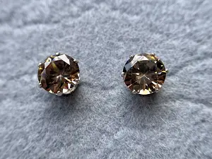 Сережки -гвоздики з фіанітами