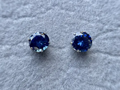 Сережки -гвоздики з фіанітами