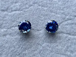 Сережки -гвоздики з фіанітами