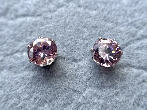 Сережки -гвоздики з фіанітами