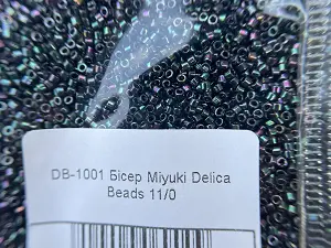 Бісер Японський MIYUKI Delica DB-1001, 11/0-50гр