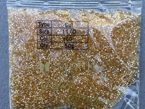 Бісер Японський MIYUKI Delica CUT-DBС-100, 11/0-50гр
