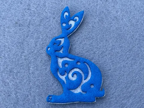 Аплікація з фетру <Заєць>