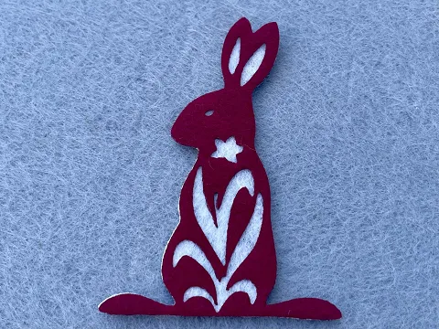 Аплікація з фетру <Заєць>