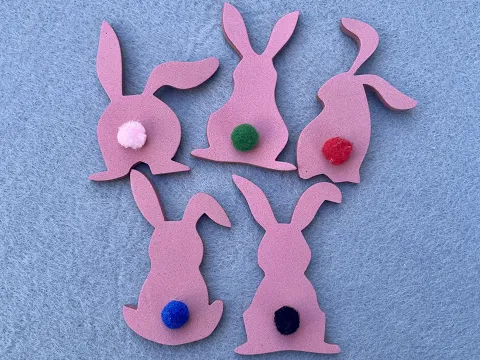 Аплікація з фото <Заєць>