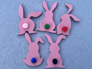 Аплікація з фото <Заєць>