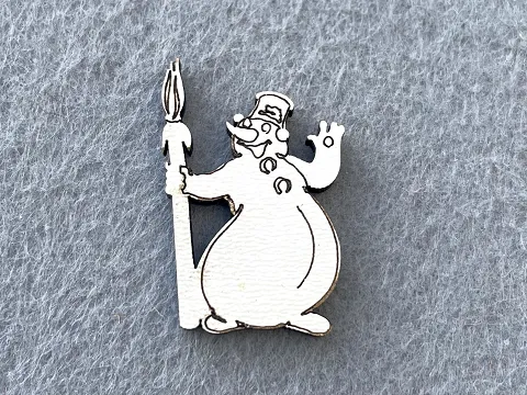 Декор із фанери "Сніговик"