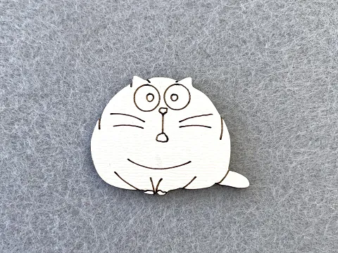 Декор із фанери "Кіт"