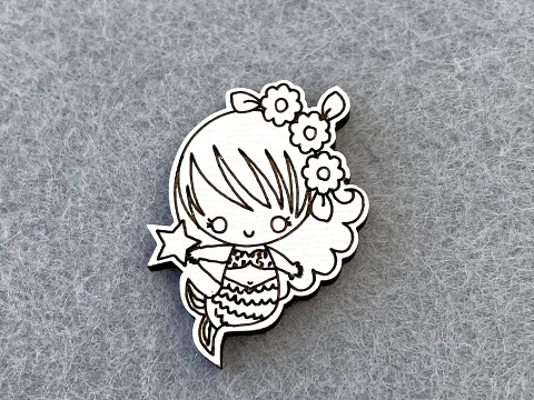 Декор із фанери "Русалка"