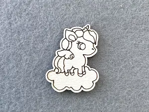 Декор із фанери "Єдиноріг"