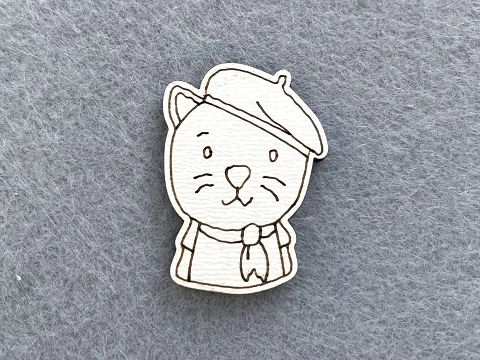 Декор из фанеры "Кот"