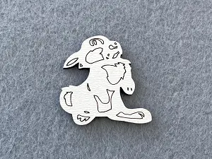 Декор із фанери "Зайчик"