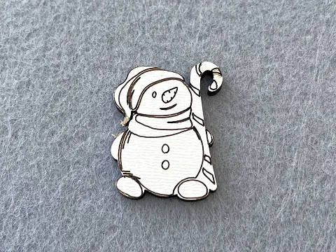 Декор из фанеры " Снеговик "