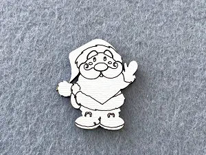 Декор із фанери "Дід Мороз"