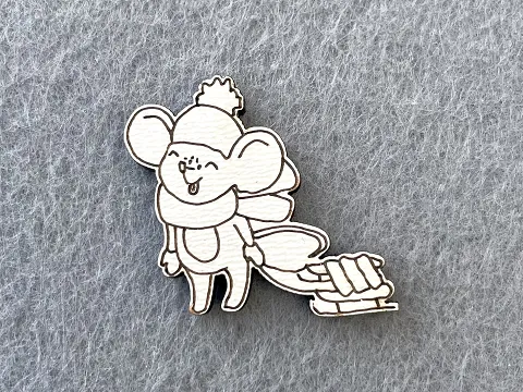 Декор із фанери "Мишка"