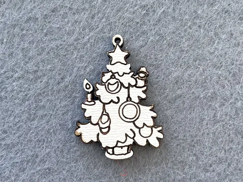 Декор из фанеры "Ёлка"