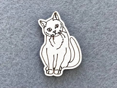 Декор із фанери "Котик"