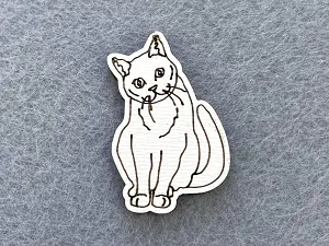 Декор із фанери "Котик"